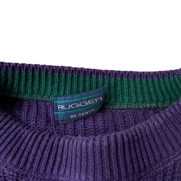 Vintage 90s Rugger Striped Sweater - Picture 2 of 4